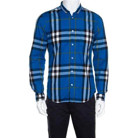 burberry long sleeve shirt cotton|men's burberry button down shirt.